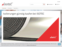 Tablet Screenshot of isotec-isolierungen.de